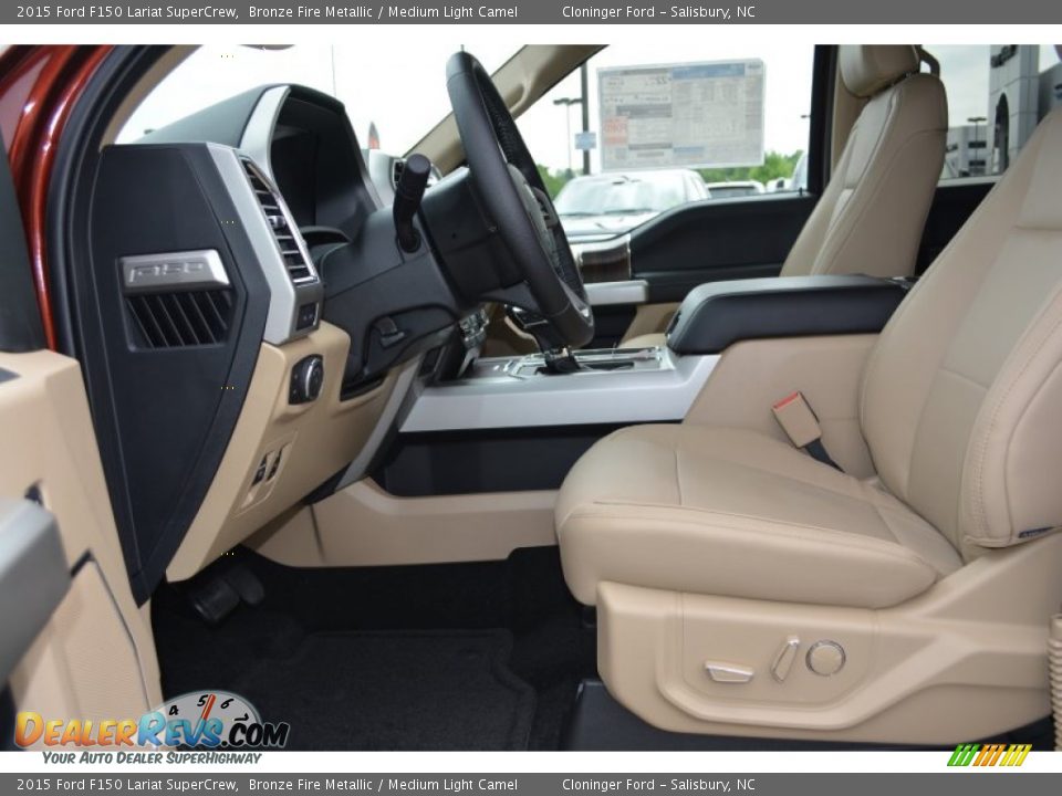 Front Seat of 2015 Ford F150 Lariat SuperCrew Photo #9