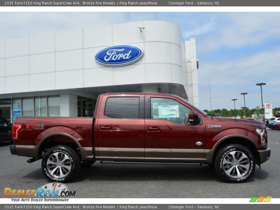 2015 Ford F150 King Ranch SuperCrew 4x4 Bronze Fire Metallic / King Ranch Java/Mesa Photo #2