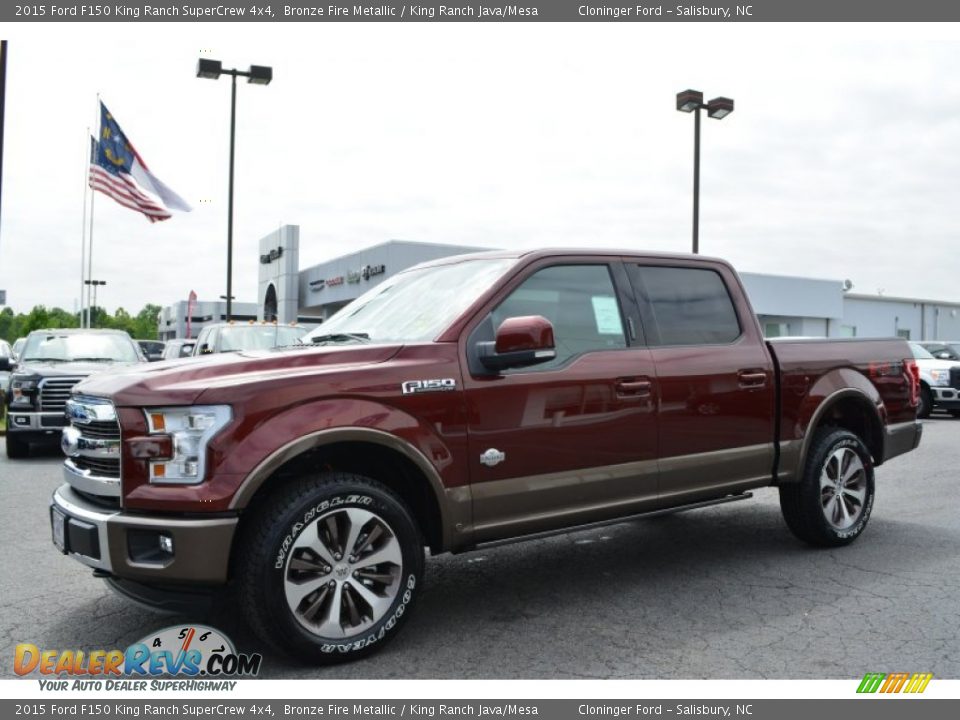 2015 Ford F150 King Ranch SuperCrew 4x4 Bronze Fire Metallic / King Ranch Java/Mesa Photo #3