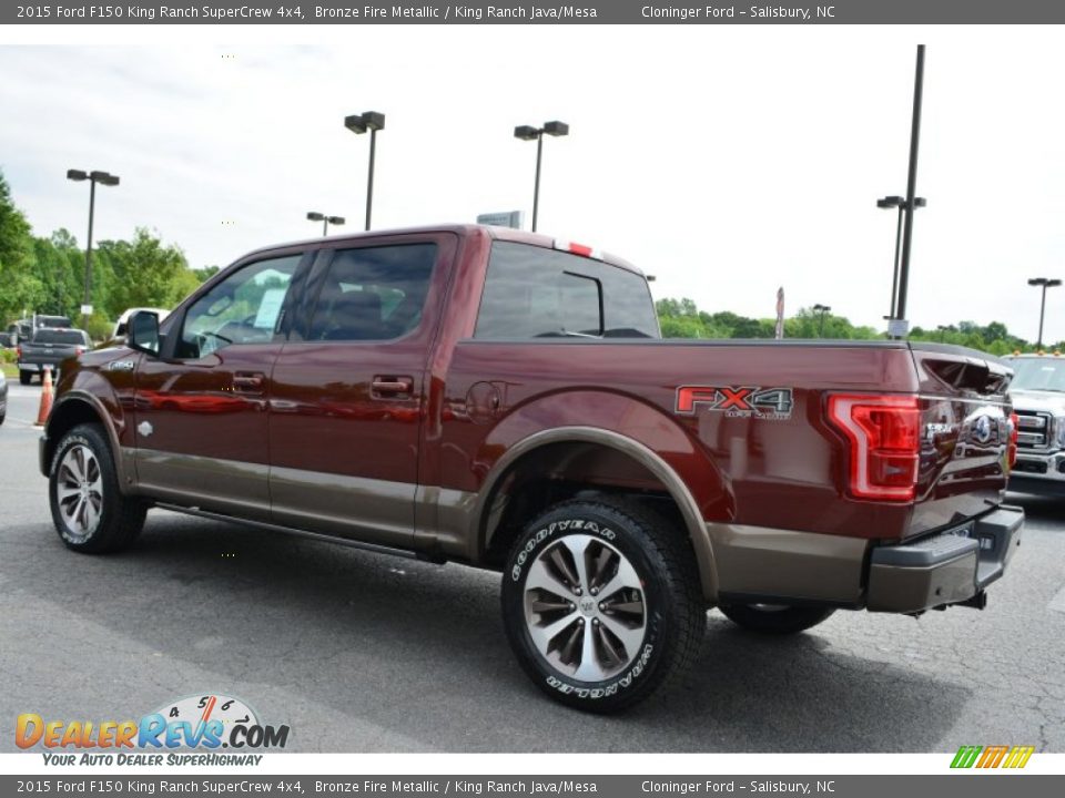 2015 Ford F150 King Ranch SuperCrew 4x4 Bronze Fire Metallic / King Ranch Java/Mesa Photo #35