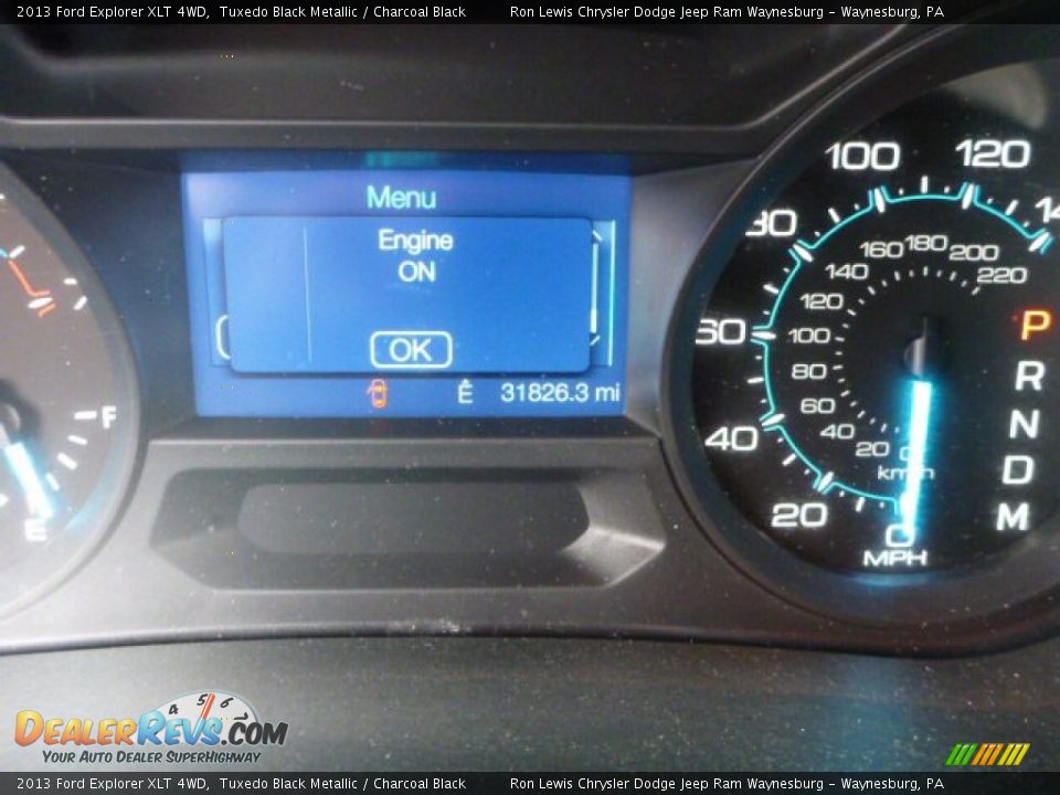 2013 Ford Explorer XLT 4WD Tuxedo Black Metallic / Charcoal Black Photo #20