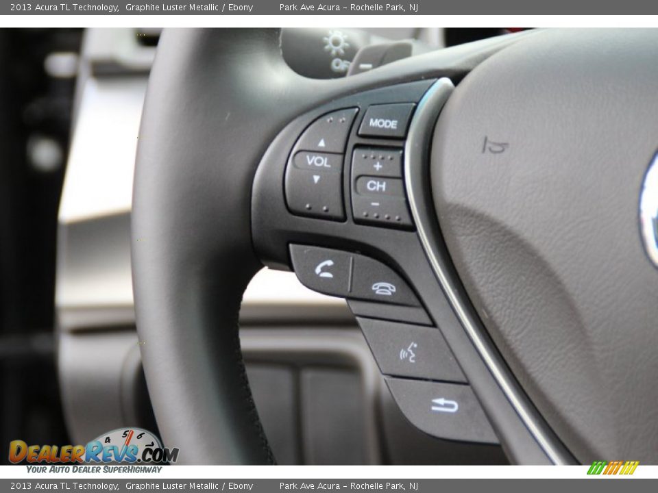 2013 Acura TL Technology Graphite Luster Metallic / Ebony Photo #19