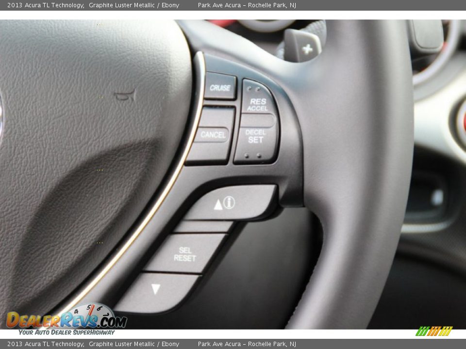 2013 Acura TL Technology Graphite Luster Metallic / Ebony Photo #20