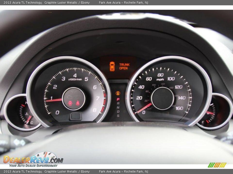2013 Acura TL Technology Graphite Luster Metallic / Ebony Photo #21