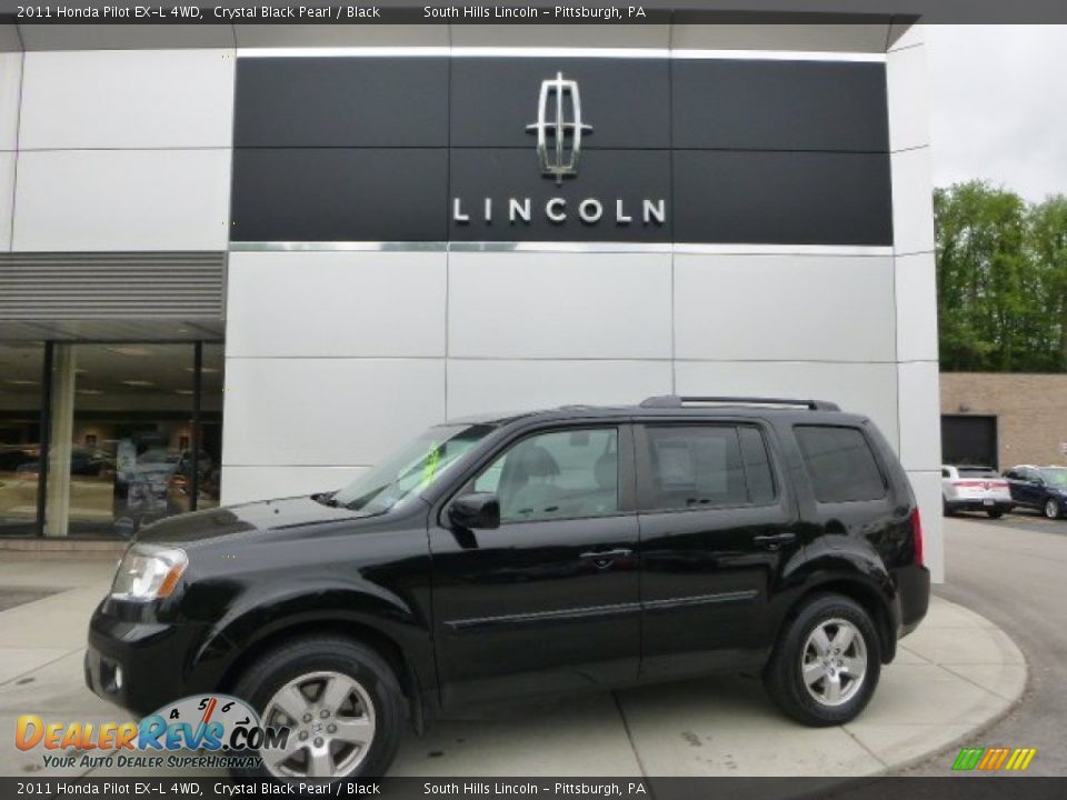 2011 Honda Pilot EX-L 4WD Crystal Black Pearl / Black Photo #1
