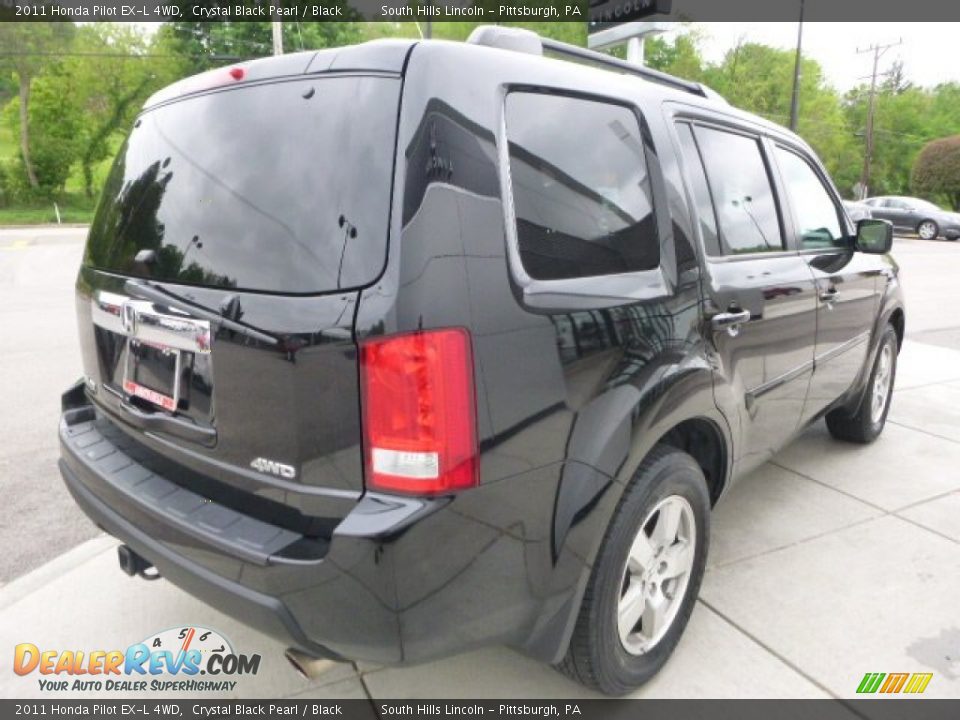 2011 Honda Pilot EX-L 4WD Crystal Black Pearl / Black Photo #5
