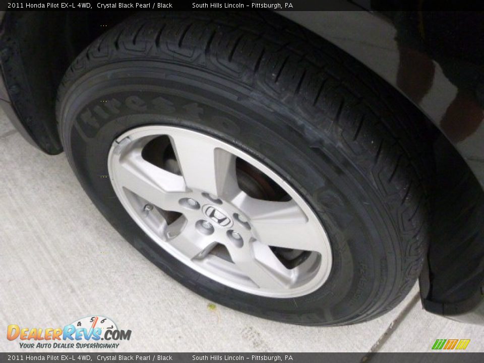 2011 Honda Pilot EX-L 4WD Crystal Black Pearl / Black Photo #10