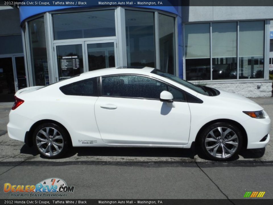 2012 Honda Civic Si Coupe Taffeta White / Black Photo #2