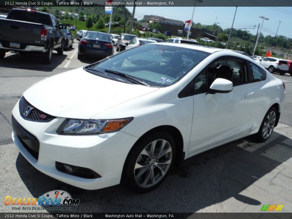 2012 Honda Civic Si Coupe Taffeta White / Black Photo #6