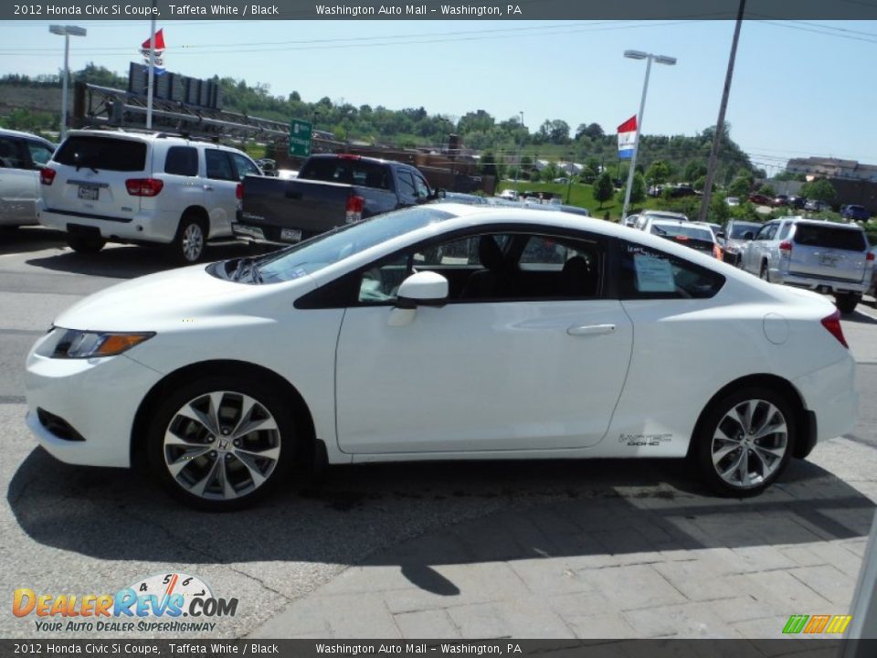2012 Honda Civic Si Coupe Taffeta White / Black Photo #7