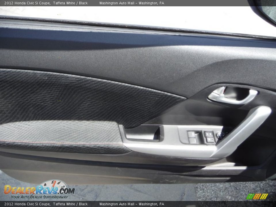 2012 Honda Civic Si Coupe Taffeta White / Black Photo #12