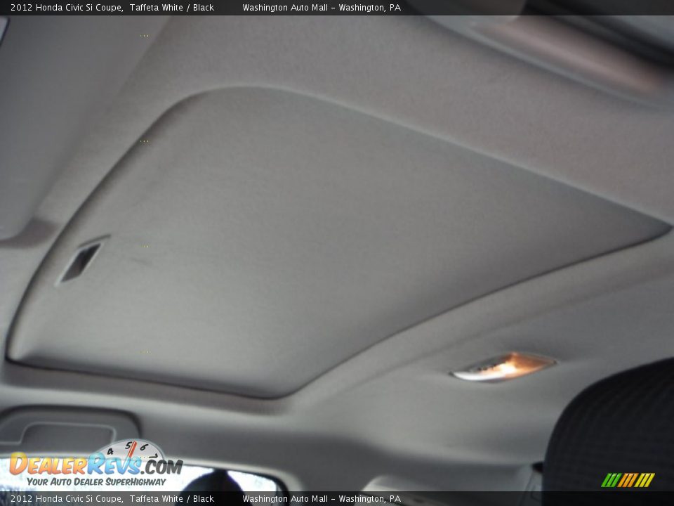 2012 Honda Civic Si Coupe Taffeta White / Black Photo #15