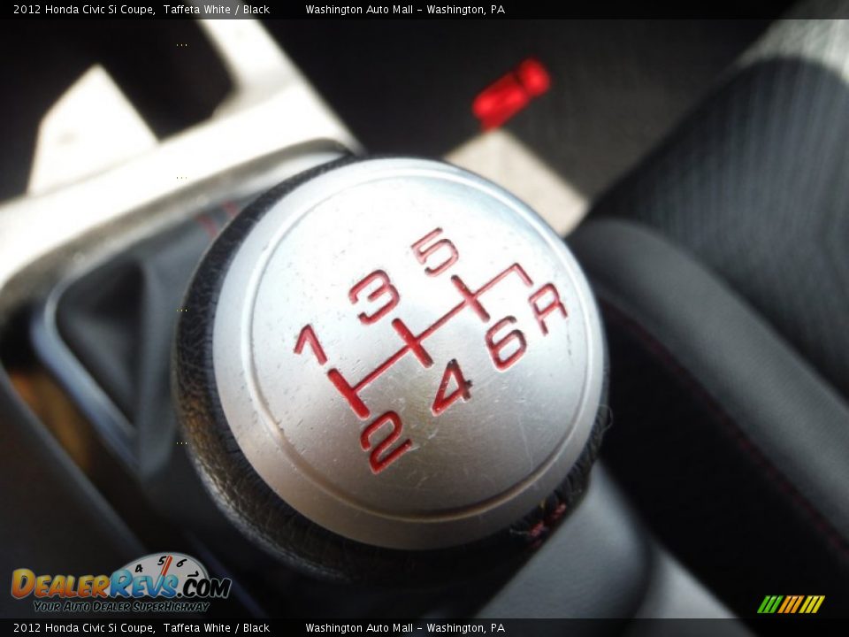 2012 Honda Civic Si Coupe Taffeta White / Black Photo #16
