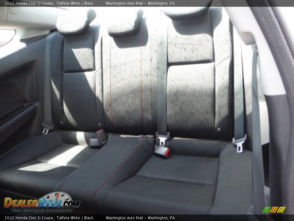2012 Honda Civic Si Coupe Taffeta White / Black Photo #18