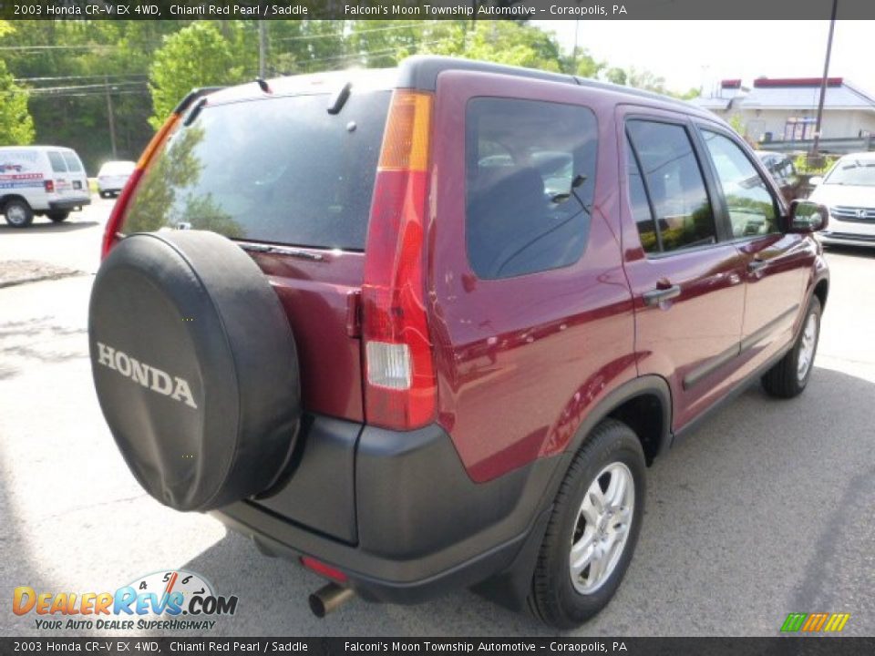 2003 Honda CR-V EX 4WD Chianti Red Pearl / Saddle Photo #5