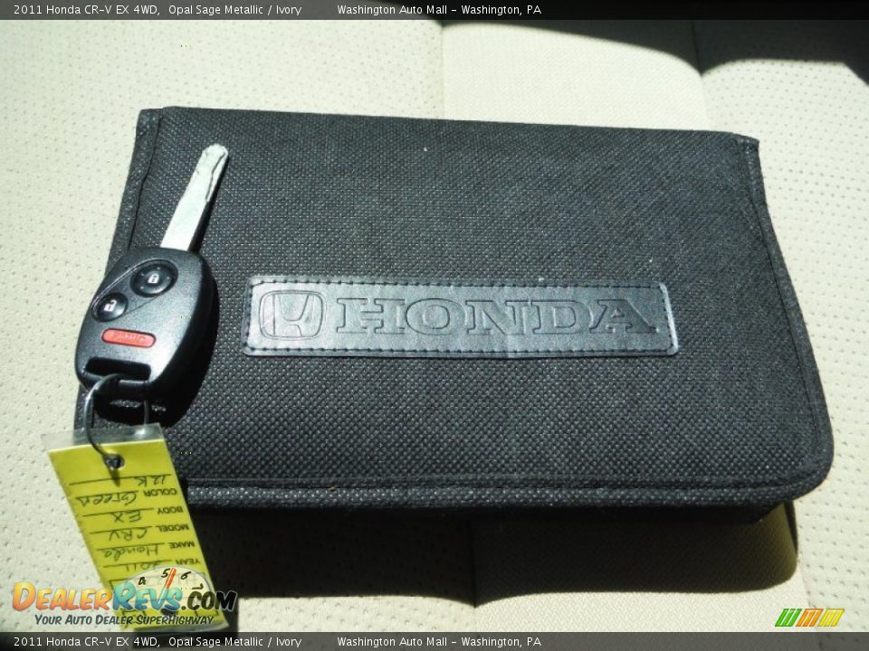 2011 Honda CR-V EX 4WD Opal Sage Metallic / Ivory Photo #18