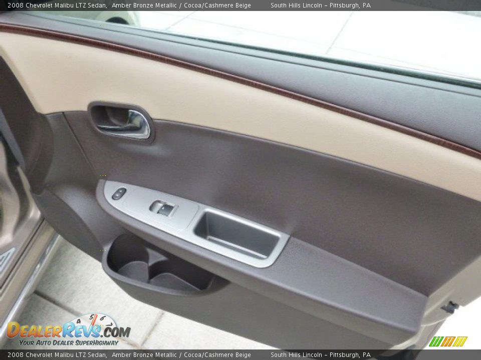 2008 Chevrolet Malibu LTZ Sedan Amber Bronze Metallic / Cocoa/Cashmere Beige Photo #12