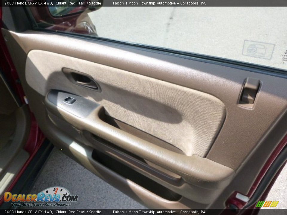 2003 Honda CR-V EX 4WD Chianti Red Pearl / Saddle Photo #12