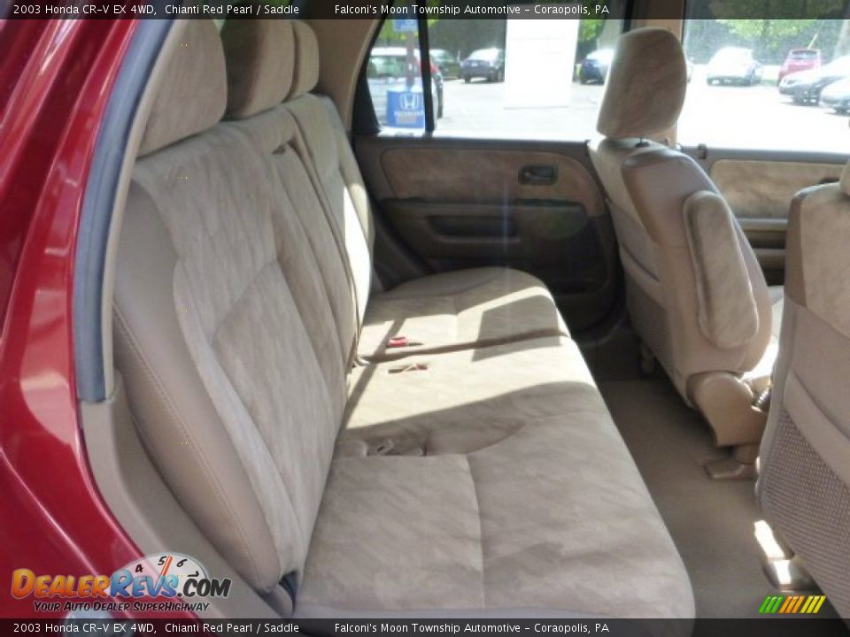 2003 Honda CR-V EX 4WD Chianti Red Pearl / Saddle Photo #13