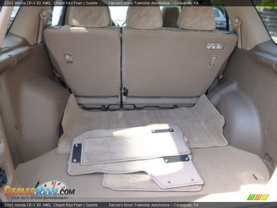 2003 Honda CR-V EX 4WD Chianti Red Pearl / Saddle Photo #15