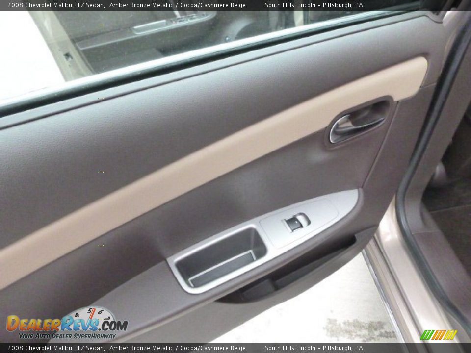 2008 Chevrolet Malibu LTZ Sedan Amber Bronze Metallic / Cocoa/Cashmere Beige Photo #18