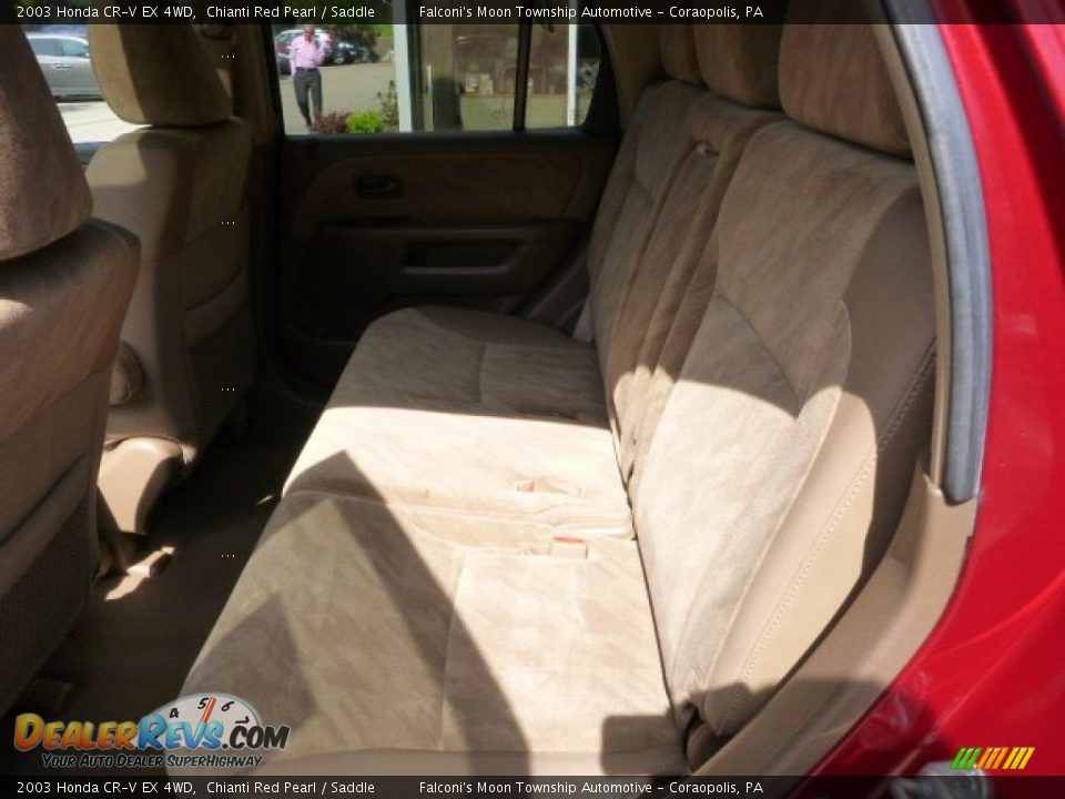 2003 Honda CR-V EX 4WD Chianti Red Pearl / Saddle Photo #17