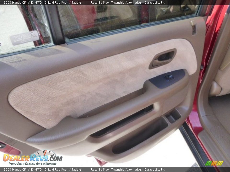 2003 Honda CR-V EX 4WD Chianti Red Pearl / Saddle Photo #19