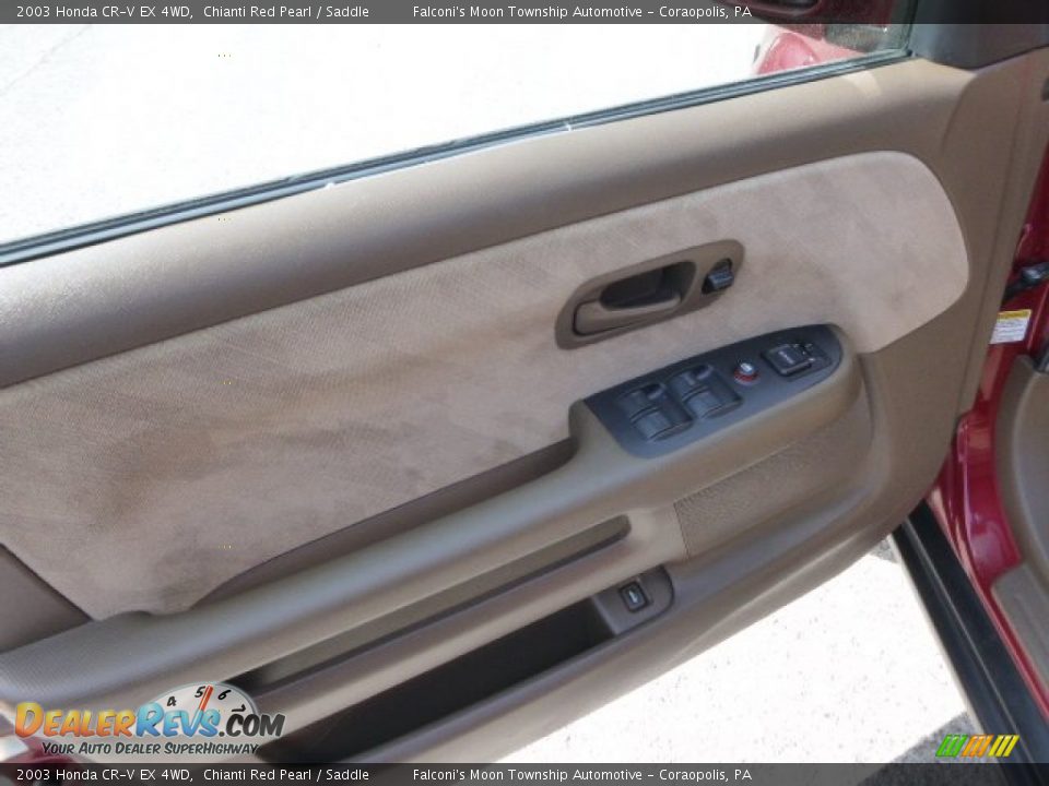 2003 Honda CR-V EX 4WD Chianti Red Pearl / Saddle Photo #20