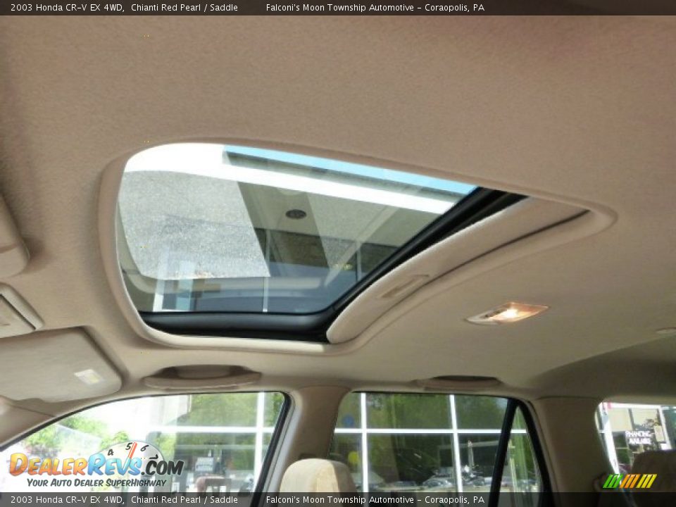 2003 Honda CR-V EX 4WD Chianti Red Pearl / Saddle Photo #21