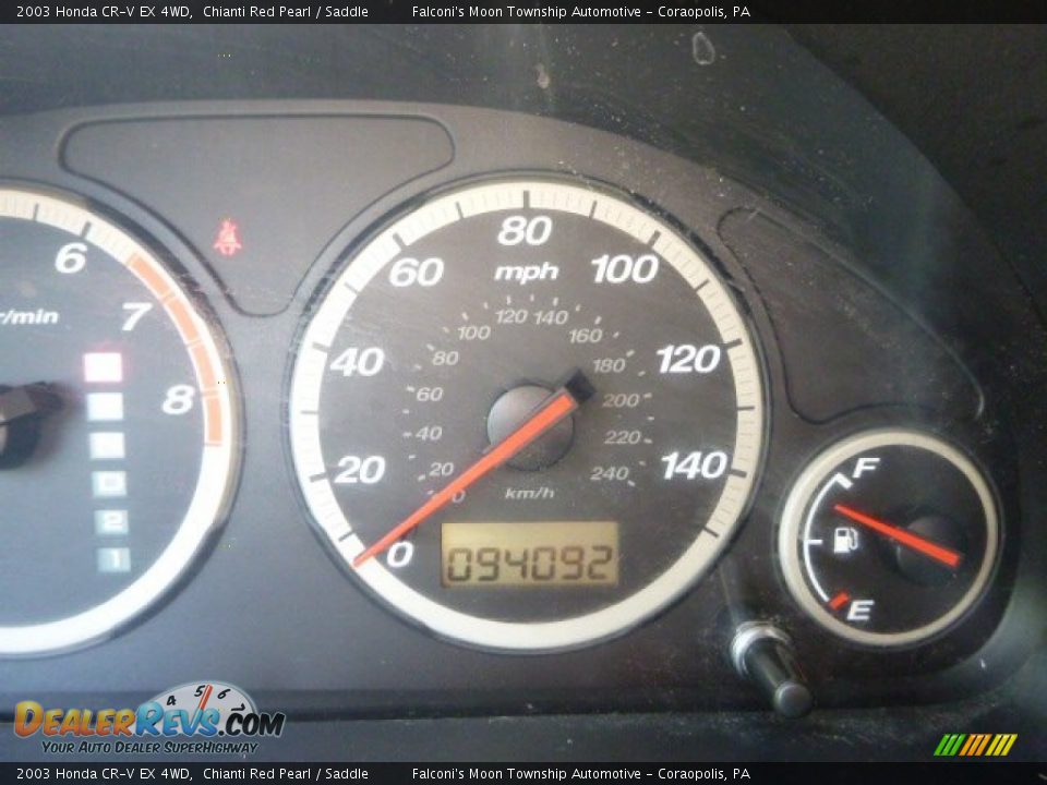 2003 Honda CR-V EX 4WD Chianti Red Pearl / Saddle Photo #25
