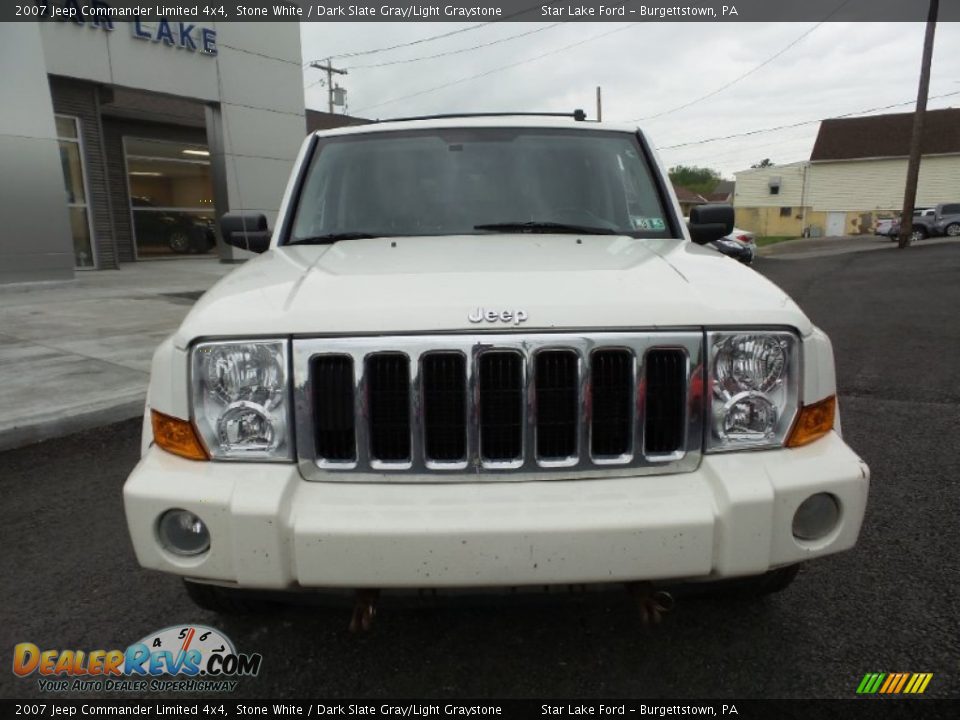 2007 Jeep Commander Limited 4x4 Stone White / Dark Slate Gray/Light Graystone Photo #9
