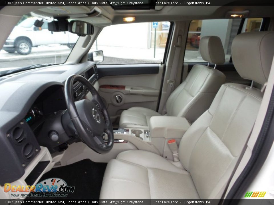 Dark Slate Gray/Light Graystone Interior - 2007 Jeep Commander Limited 4x4 Photo #10
