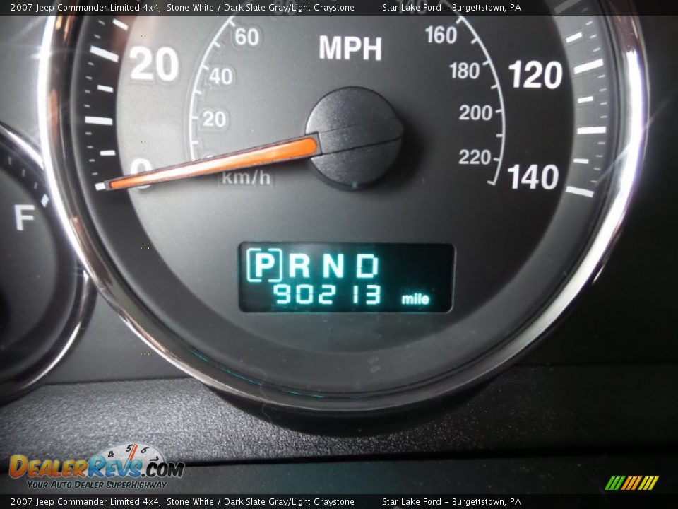 2007 Jeep Commander Limited 4x4 Stone White / Dark Slate Gray/Light Graystone Photo #18