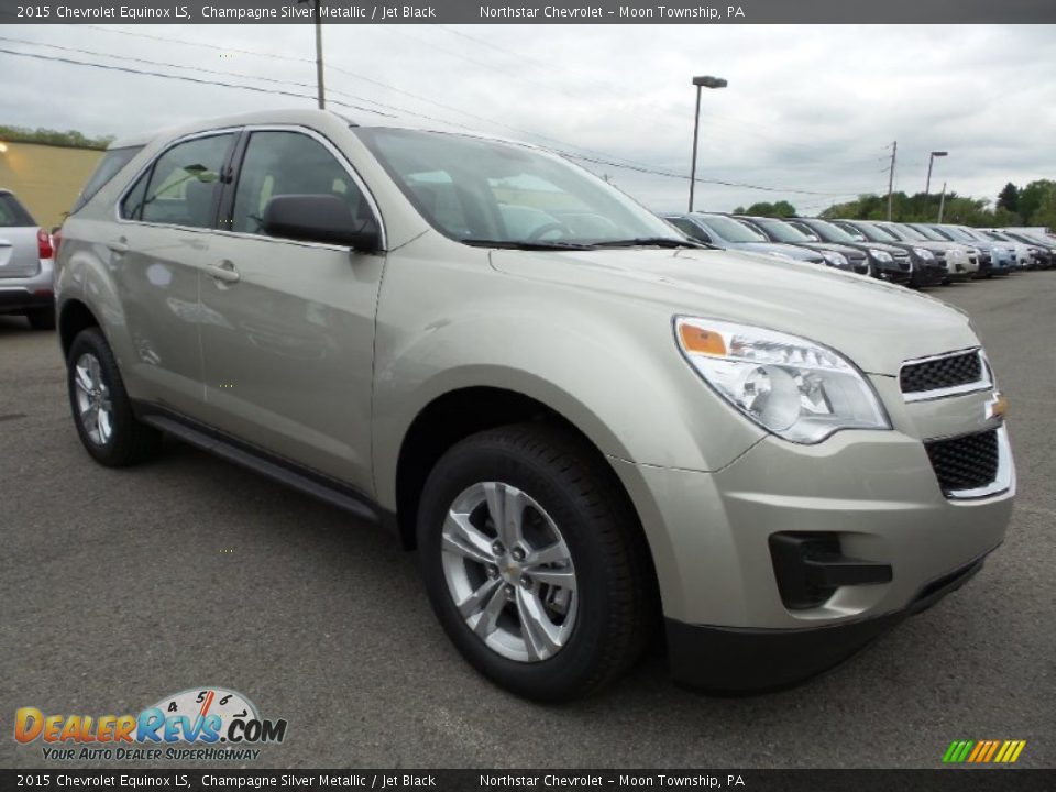 2015 Chevrolet Equinox LS Champagne Silver Metallic / Jet Black Photo #3