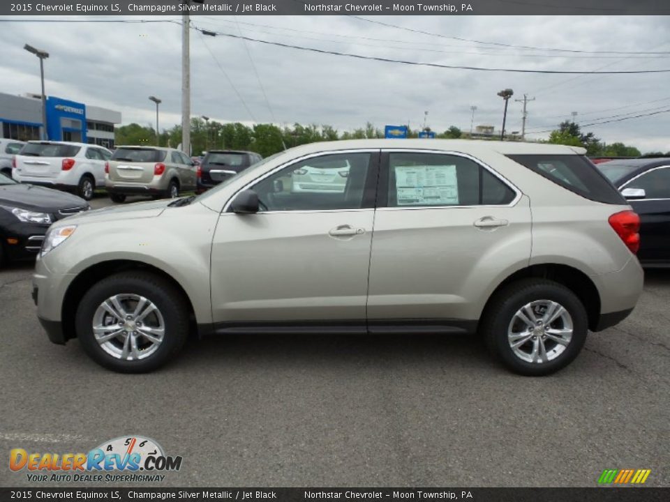 2015 Chevrolet Equinox LS Champagne Silver Metallic / Jet Black Photo #10