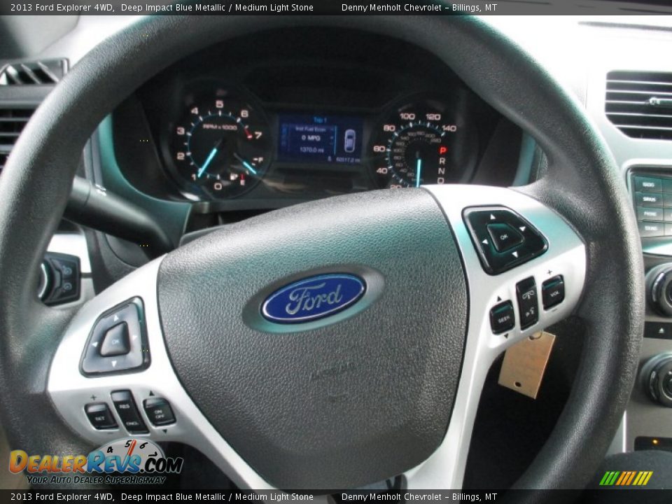 2013 Ford Explorer 4WD Deep Impact Blue Metallic / Medium Light Stone Photo #15