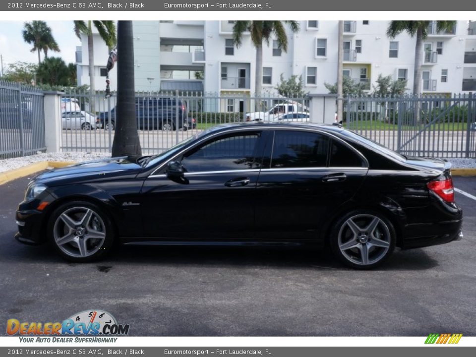 2012 Mercedes-Benz C 63 AMG Black / Black Photo #2