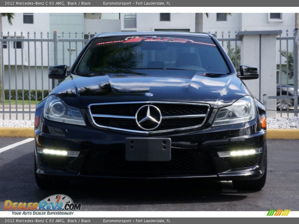 2012 Mercedes-Benz C 63 AMG Black / Black Photo #3