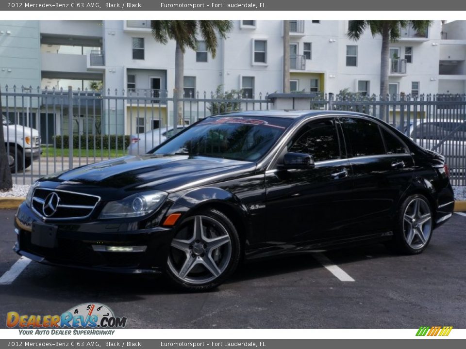 2012 Mercedes-Benz C 63 AMG Black / Black Photo #4
