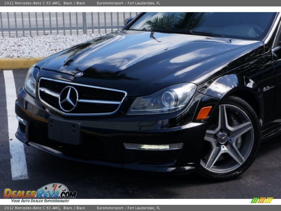 2012 Mercedes-Benz C 63 AMG Black / Black Photo #6