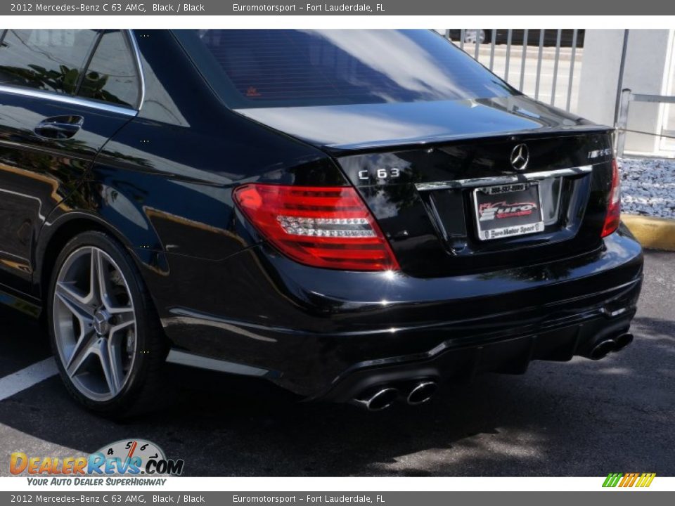 2012 Mercedes-Benz C 63 AMG Black / Black Photo #8