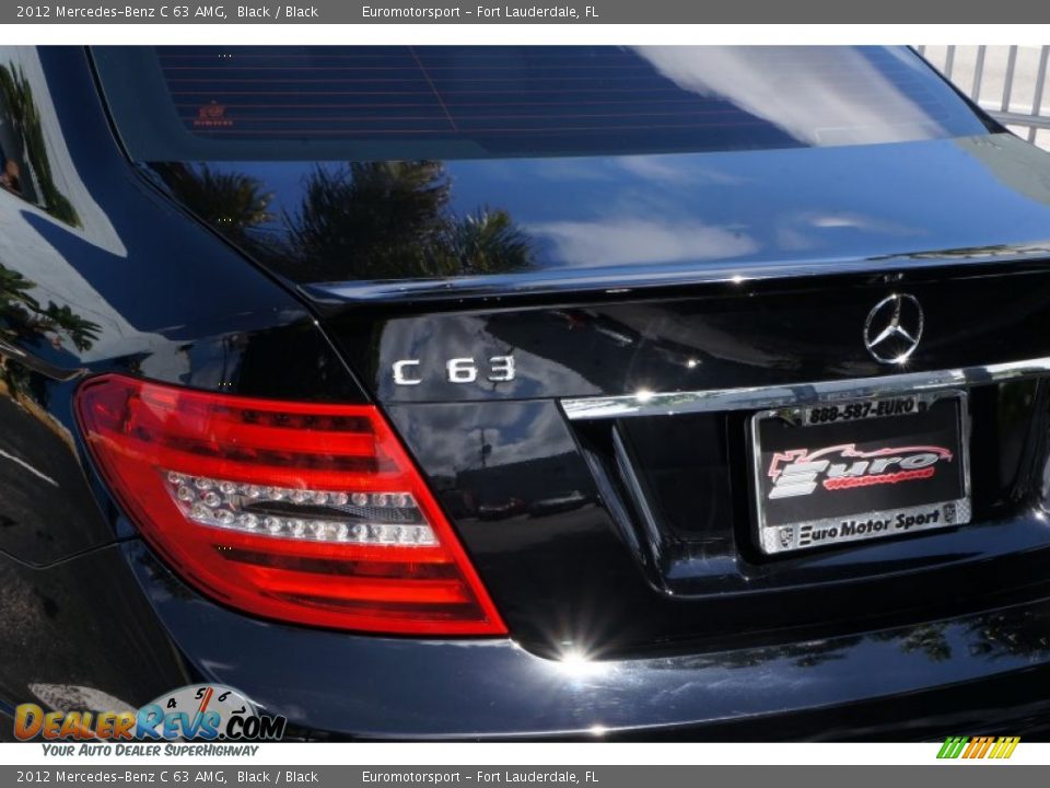2012 Mercedes-Benz C 63 AMG Black / Black Photo #9
