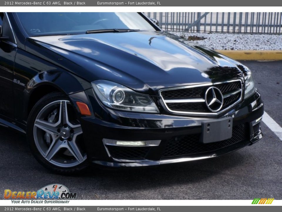 2012 Mercedes-Benz C 63 AMG Black / Black Photo #13