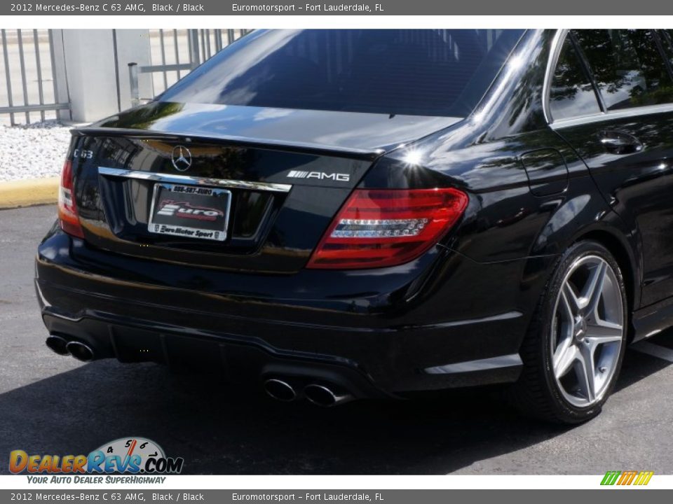 2012 Mercedes-Benz C 63 AMG Black / Black Photo #15