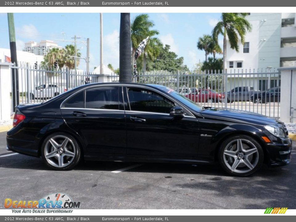 2012 Mercedes-Benz C 63 AMG Black / Black Photo #16