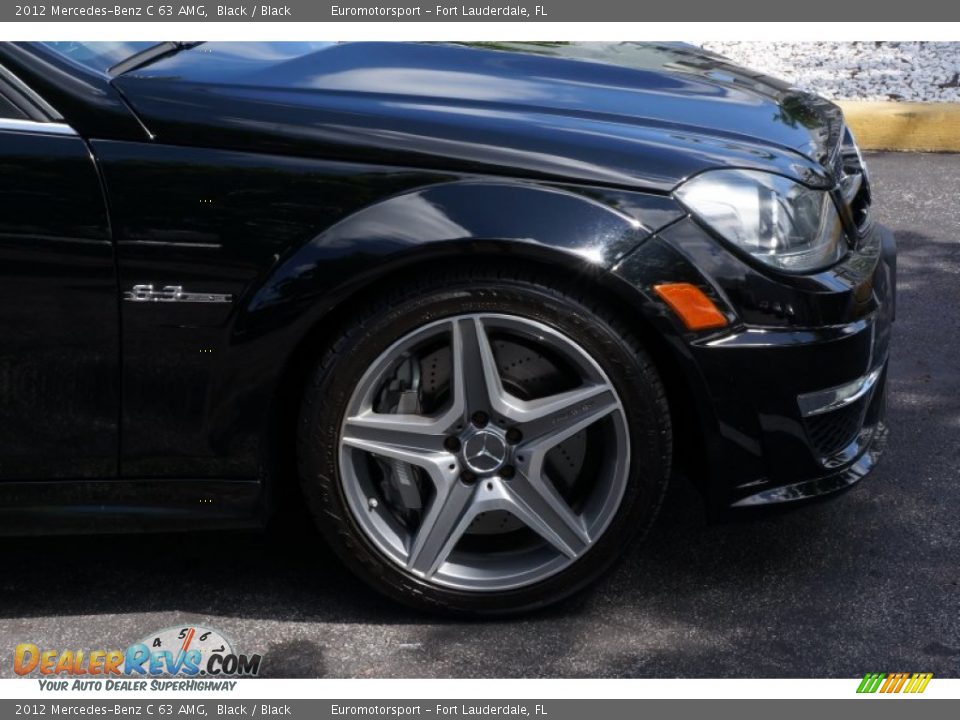 2012 Mercedes-Benz C 63 AMG Black / Black Photo #17
