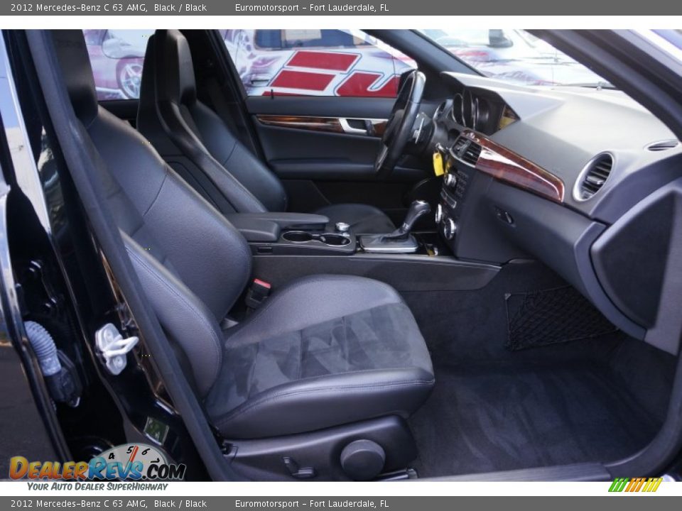 2012 Mercedes-Benz C 63 AMG Black / Black Photo #33
