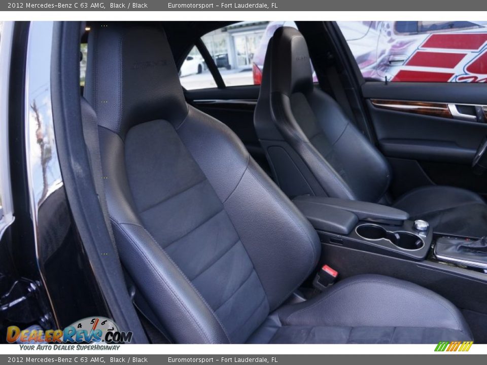 2012 Mercedes-Benz C 63 AMG Black / Black Photo #34