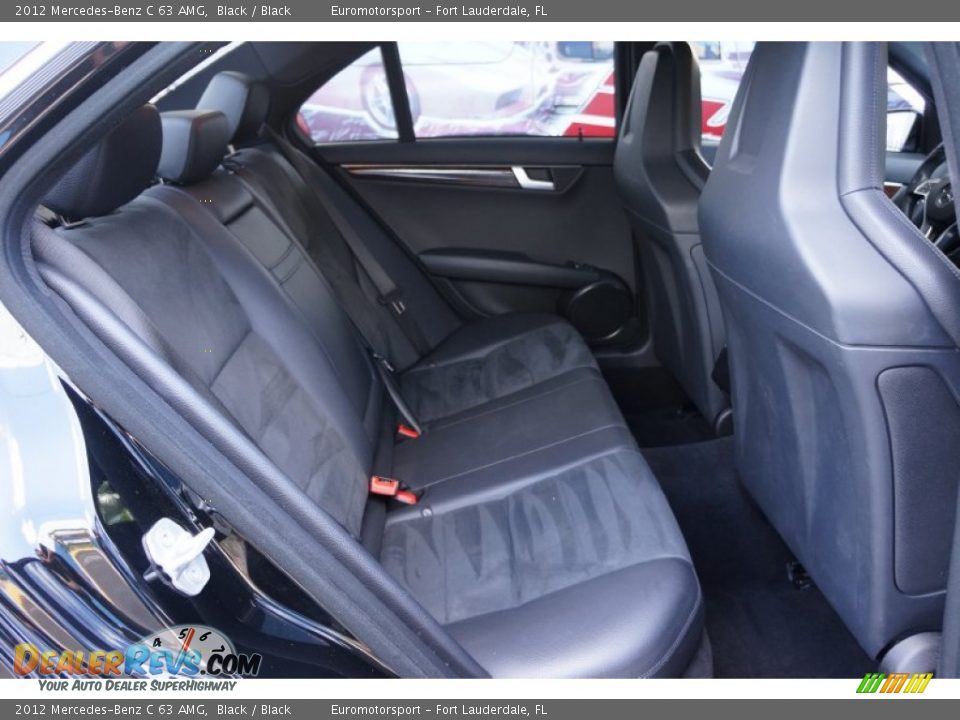 2012 Mercedes-Benz C 63 AMG Black / Black Photo #36