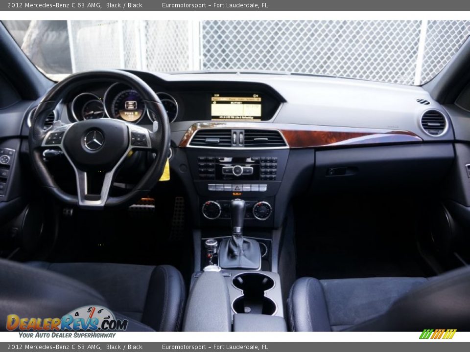 2012 Mercedes-Benz C 63 AMG Black / Black Photo #39